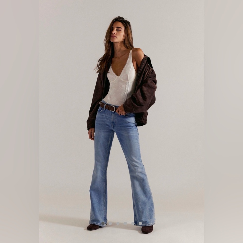 NWT free people west coast relaxed flare jeans